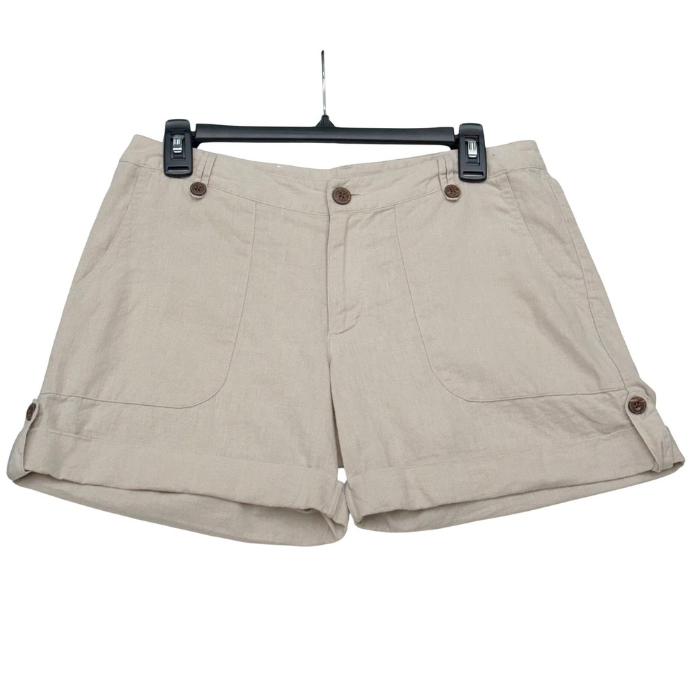 Patagonia Women 6 Hemp Organic Cotton Utility Shorts Tan Beige 58080‎ SP11